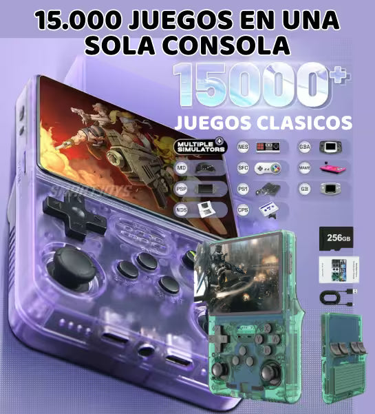 CONSOLA R36S, PORTATIL, LIGERA Y CON GRAN CAPACIDAD
